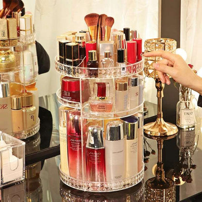 360° Rotating Makeup Organizer Stand