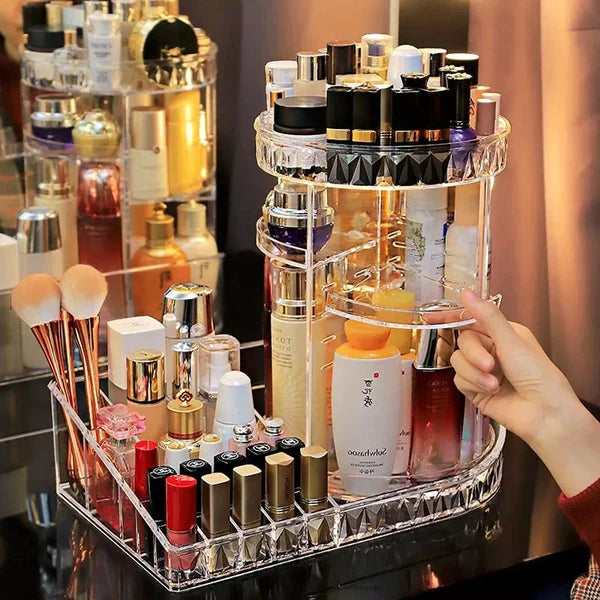 360° Rotating Makeup Organizer Stand